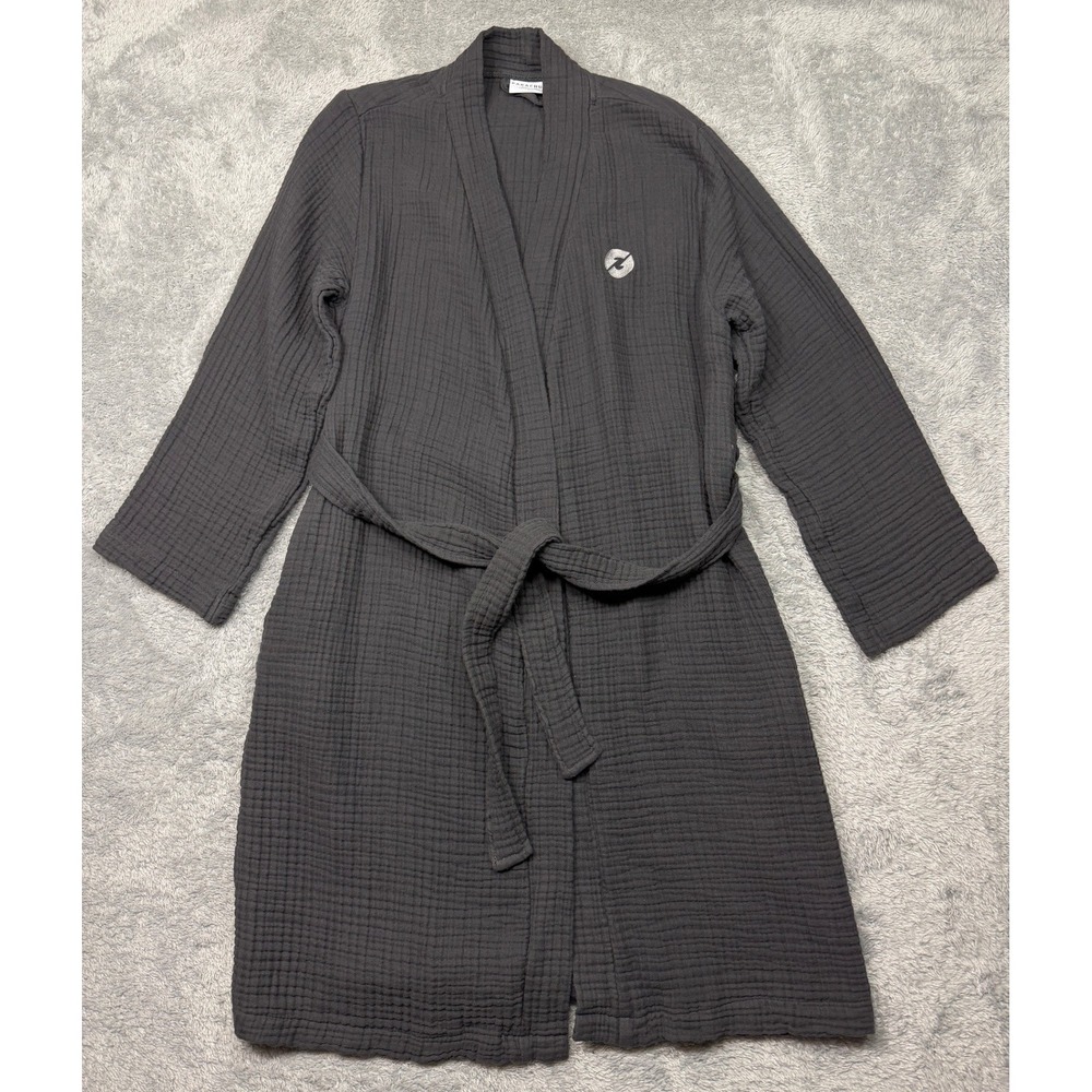 Parachute Robe Unisex Medium Grey Cloud Robe Gauze Cotton Turkish Loungewear